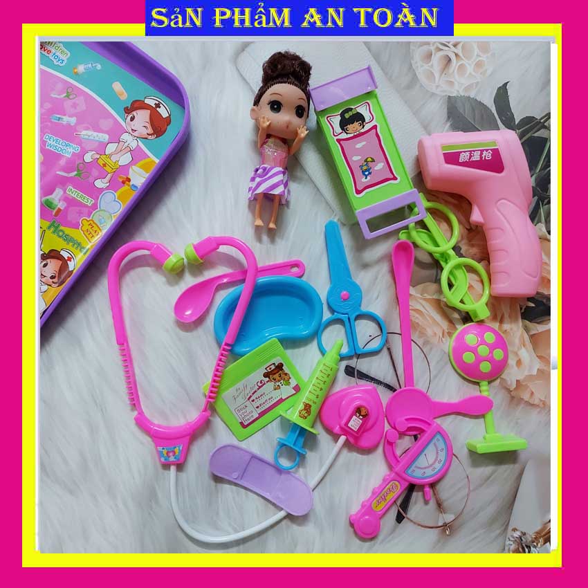 Đồ chơi bác sỹ bằng nhựa cho bé, đồ chơi nhập vai bác sỹ cho bé