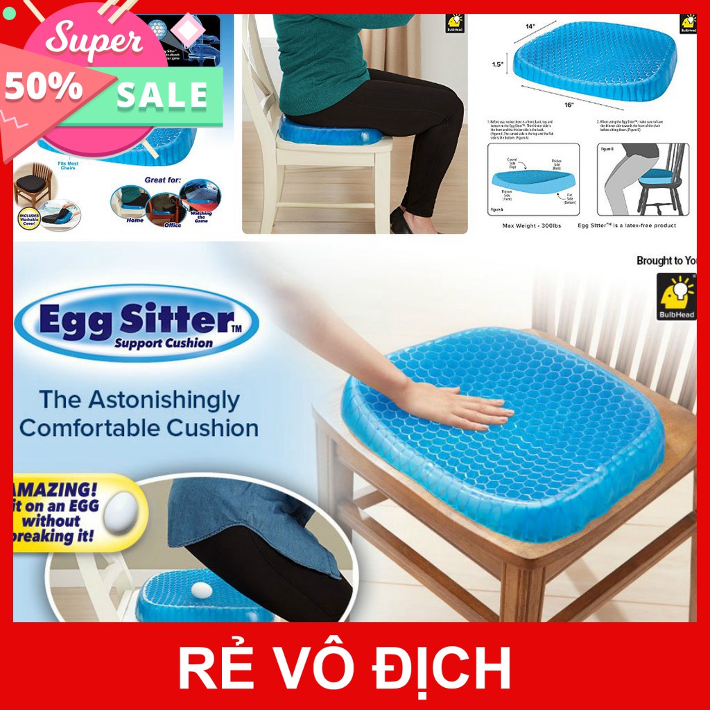 [HCM]Nệm ngồi Flex tiện lợi với thiết kế cho phép không khí lưu thông và giữ lạnh khi chạm vào hỗ trợ người bị đau lưng và đau cột sống hiệu quả