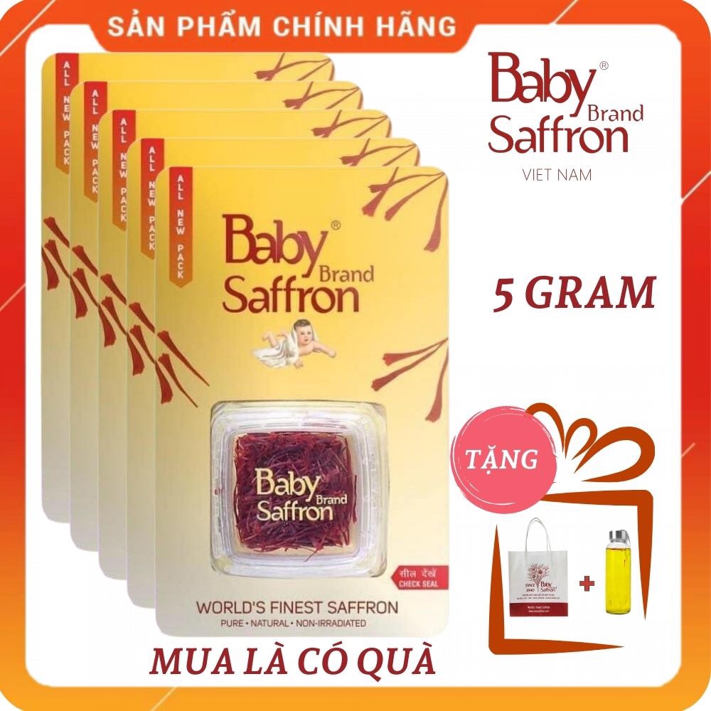 Saffron- Nhụy Hoa Nghệ Tây Baby Saffron, nhập khẩu chính ngạch Ấn Độ