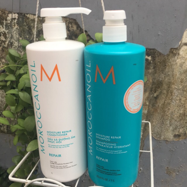 Dầu gội xả phục hồi độ ẩm moroccanoil repair 1000ml