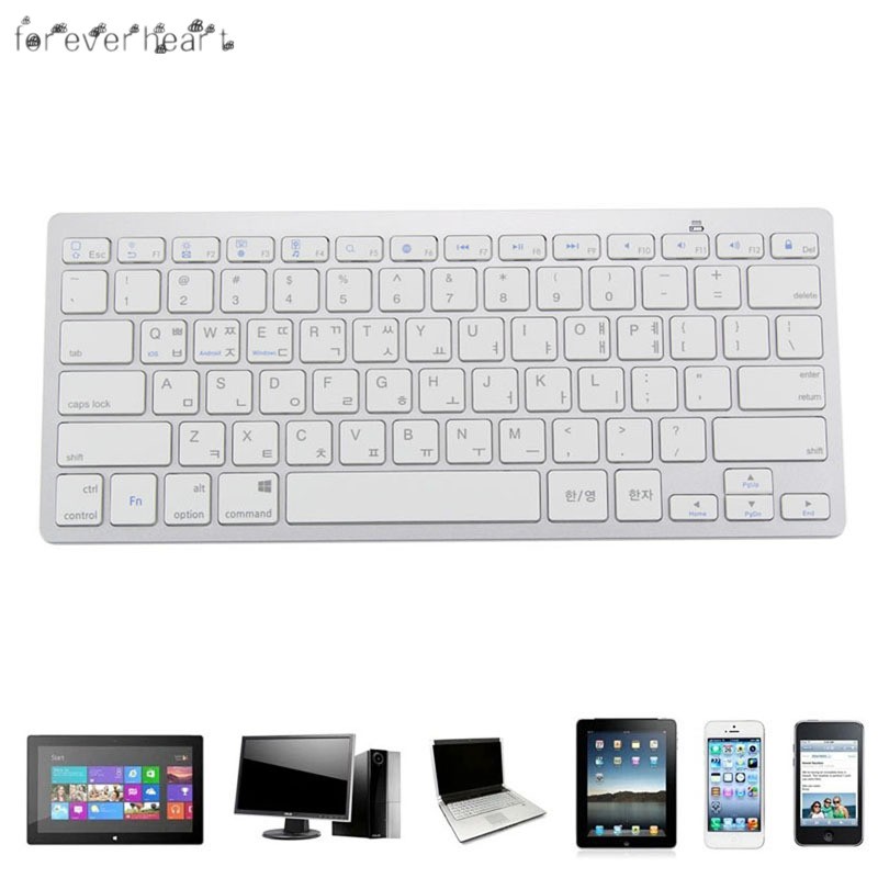 Bàn phím Bluetooth không dây phiên bản Hàn Quốc cho máy tính bảng thiết bị
