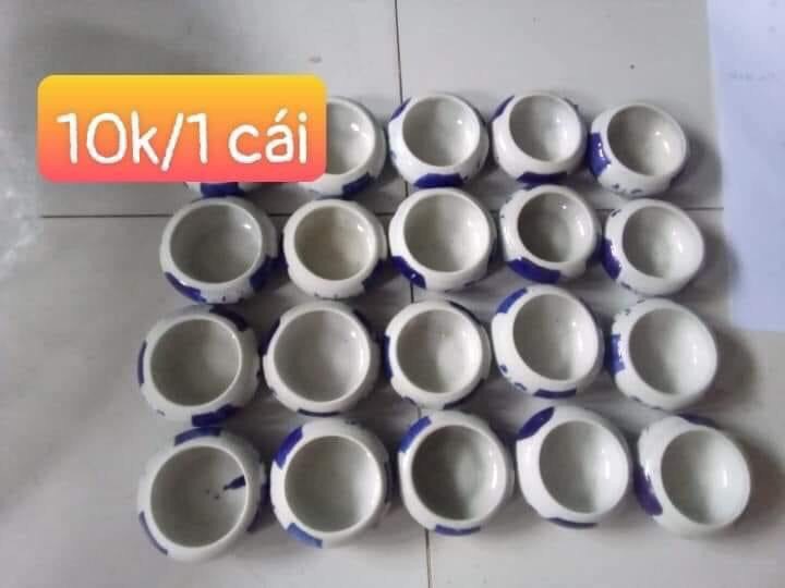 cóng gốm sứ đựng thức ăn cho chim yến hót