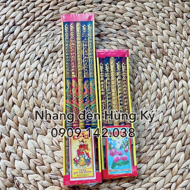 Nhang 5 cây 5 màu cúng Thần Tài