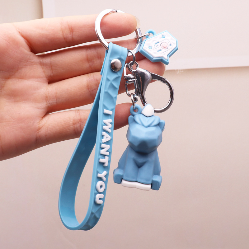 1 móc khóa Khủng Long xanh dễ thương cho cặp đôi và các hình thú khác