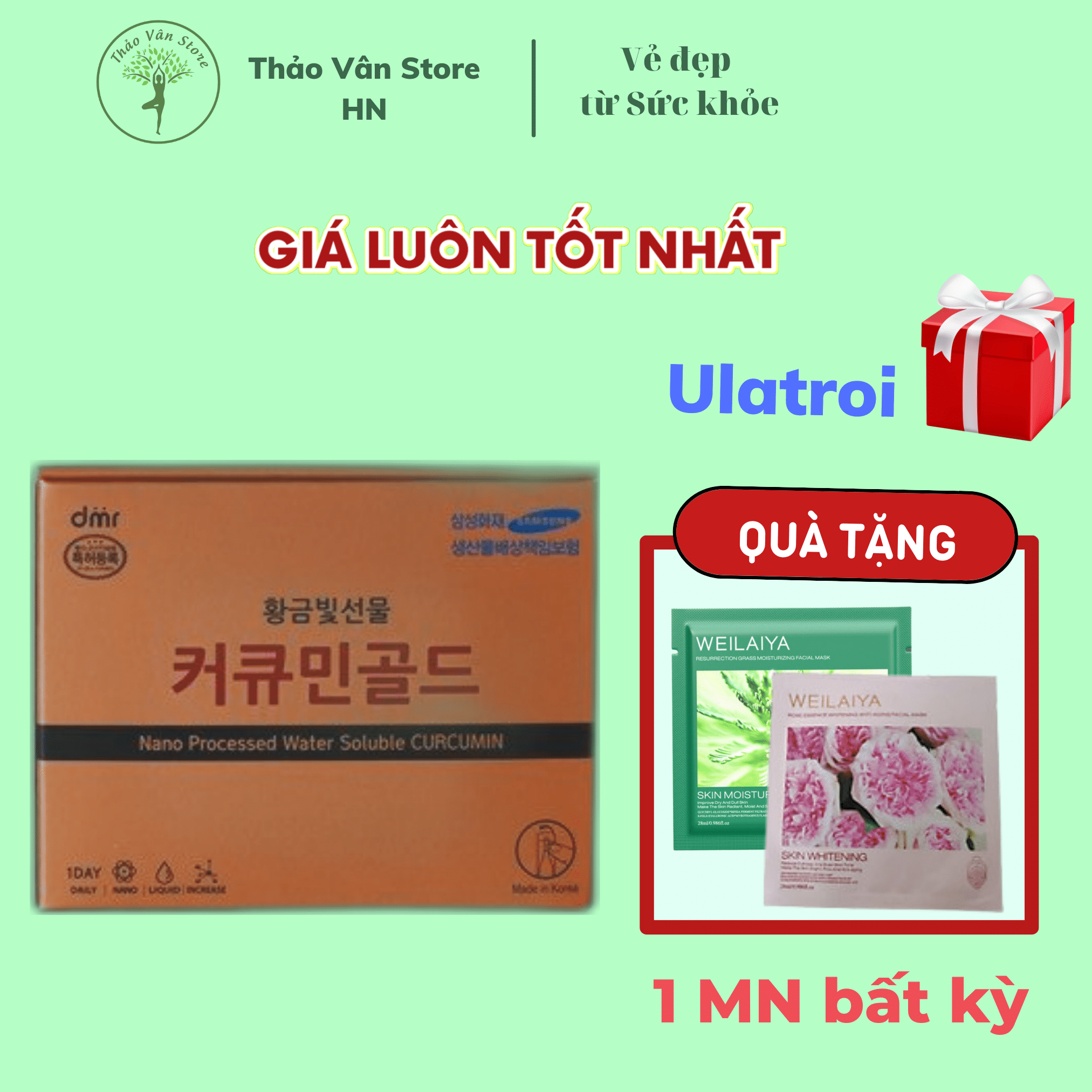 🌿[Hộp 50 ống] TINH NGHỆ NANO CURCUMIN GOLD HÀN QUỐC ⭐ BẢN MỚI NHẤT ⭐ [SAM SUNG TÀI TRỢ]🌿