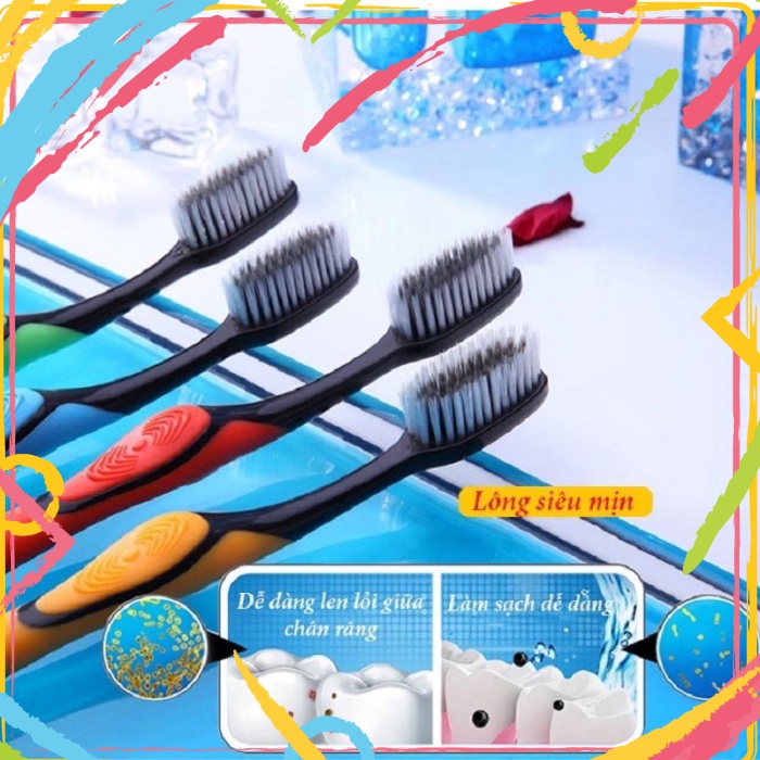 Bàn chải đánh răng bossi 921 hàn quốc-bàn chải than tre