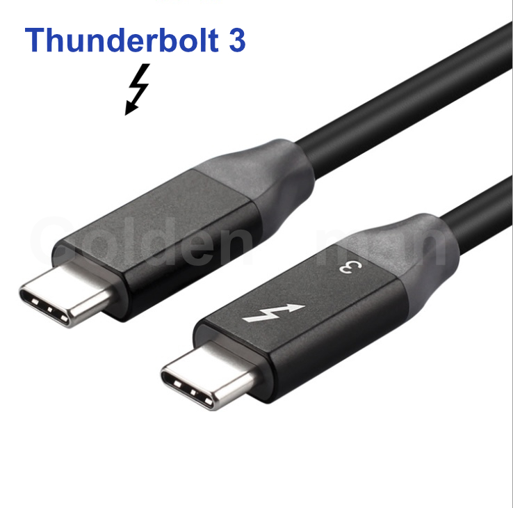 Cáp Thunderbolt 3 USB type-C chuẩn USB4 Power Delivery 100W 20V5A tốc độ 40 Gbps - BH 12th