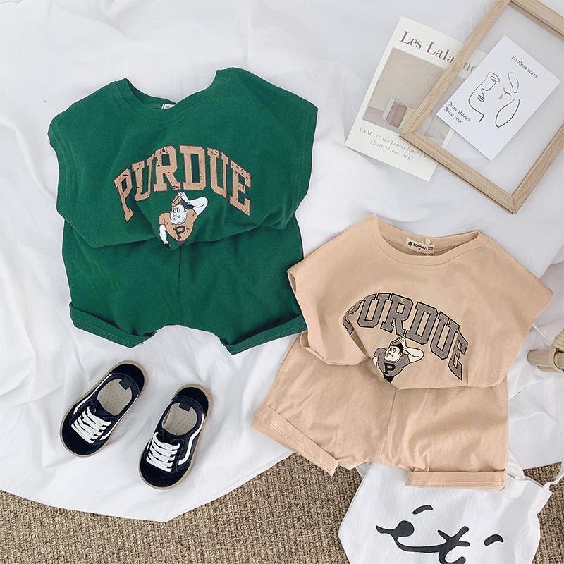 Đồ bộ bé trai ba lỗ QATE736 - đồ bộ bé trai và đồ bộ bé gái chất cotton đũi