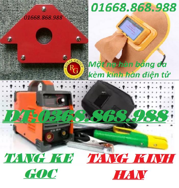 Máy hàn điện tử mini btec mma-200a có đồng hồ và tặng kính hàn điên tử và tặng ke góc nam châm