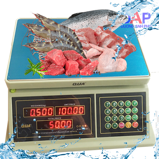 CÂN ĐIỆN TỬ TÍNH TIẾN 30KG, CHỐNG NƯỚC QUA832