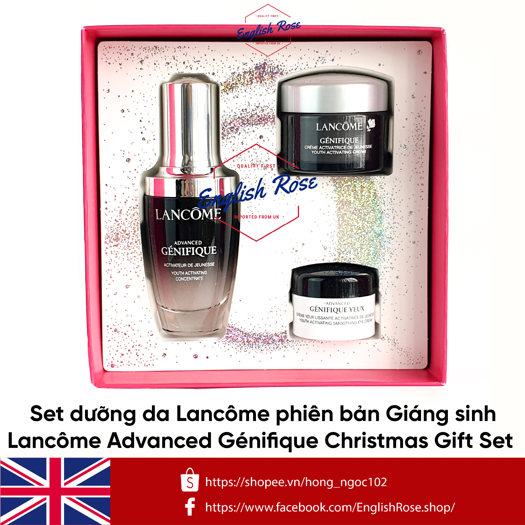 [BILL UK] Bộ quà tặng 3 món Lancome Genifique Serum 30ml