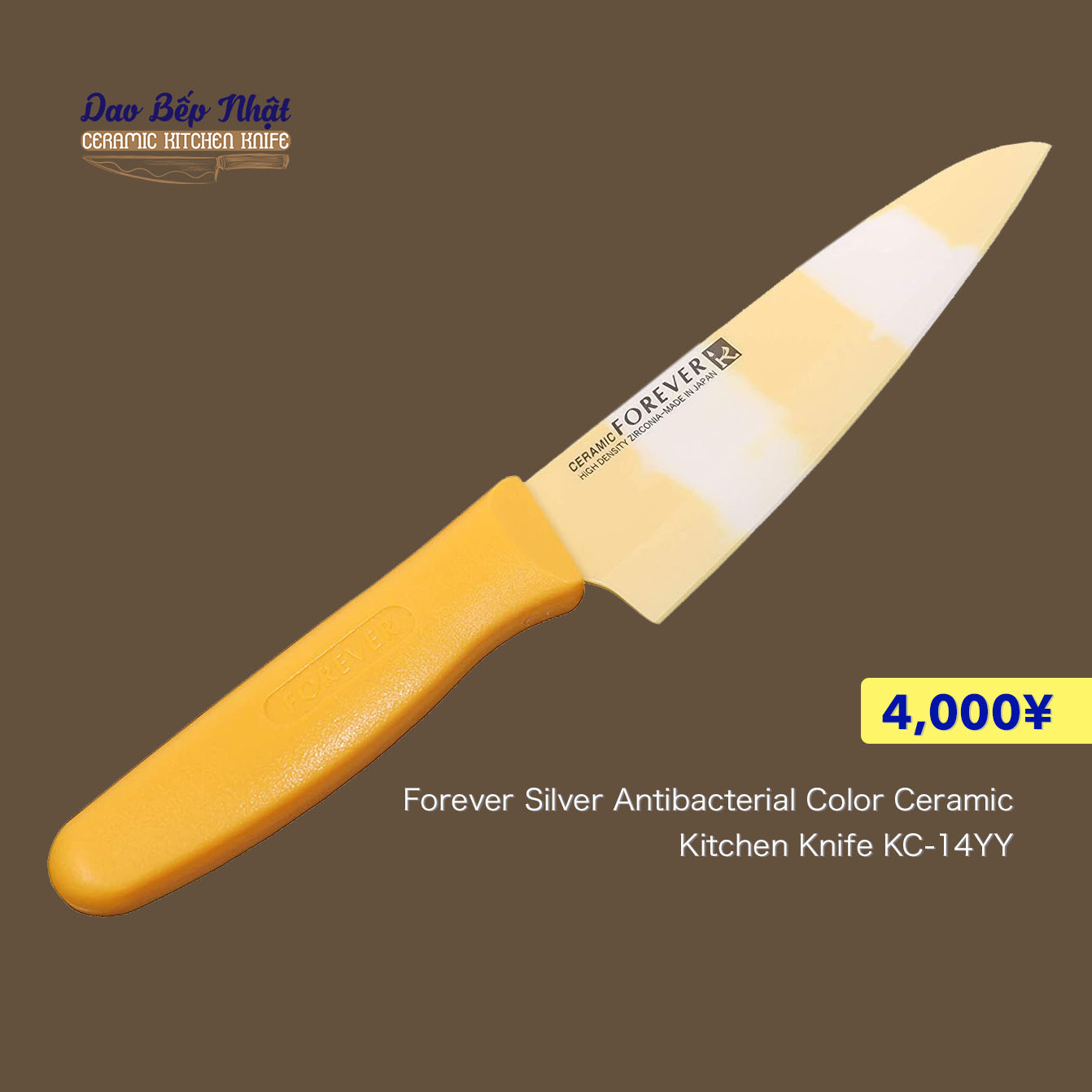 Dao ceramic cao cấp nhật bản forever kc-14yy