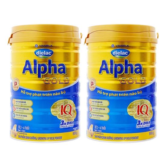 Bộ 2 sữa bột dielac alpha gold step 4 900g