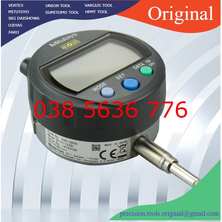 Đồng hồ so điện tử, 543-390B 543-390 0-12.7mm/0.001mm