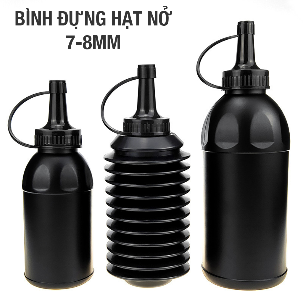 Bình đựng hạt nở 7mm-8mm, thạch nở - 2 loại cứng & đàn hồi
