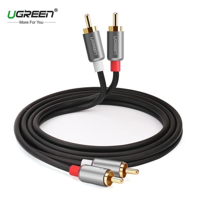 Cáp av hoa sen 2 đầu rca 1m ugreen 10747 av1042rca - hàng cao cấp