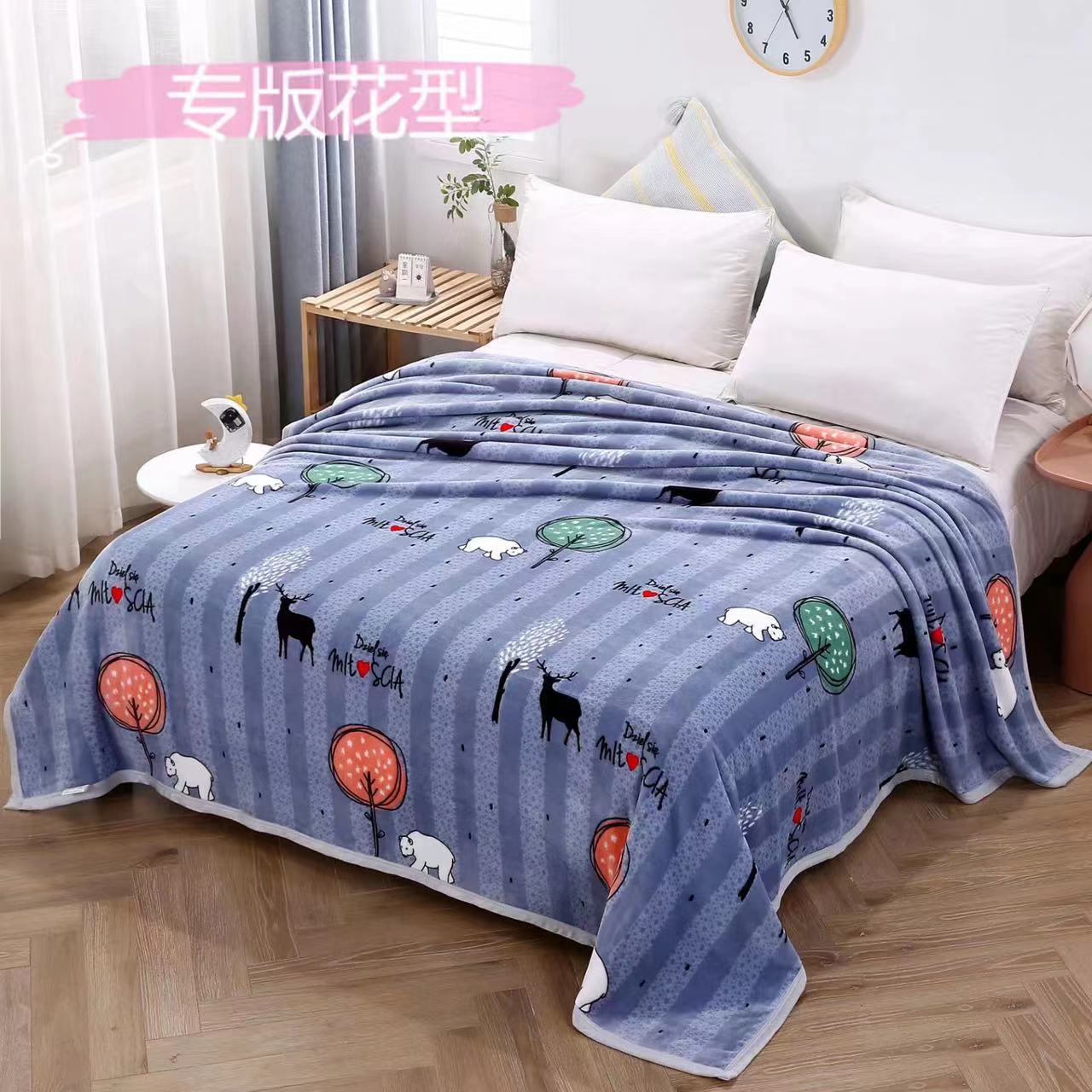 Chăn Muji Lông Tuyết Cuộn Xuất Nhật 2mx2m3 Siêu Mềm Mịn