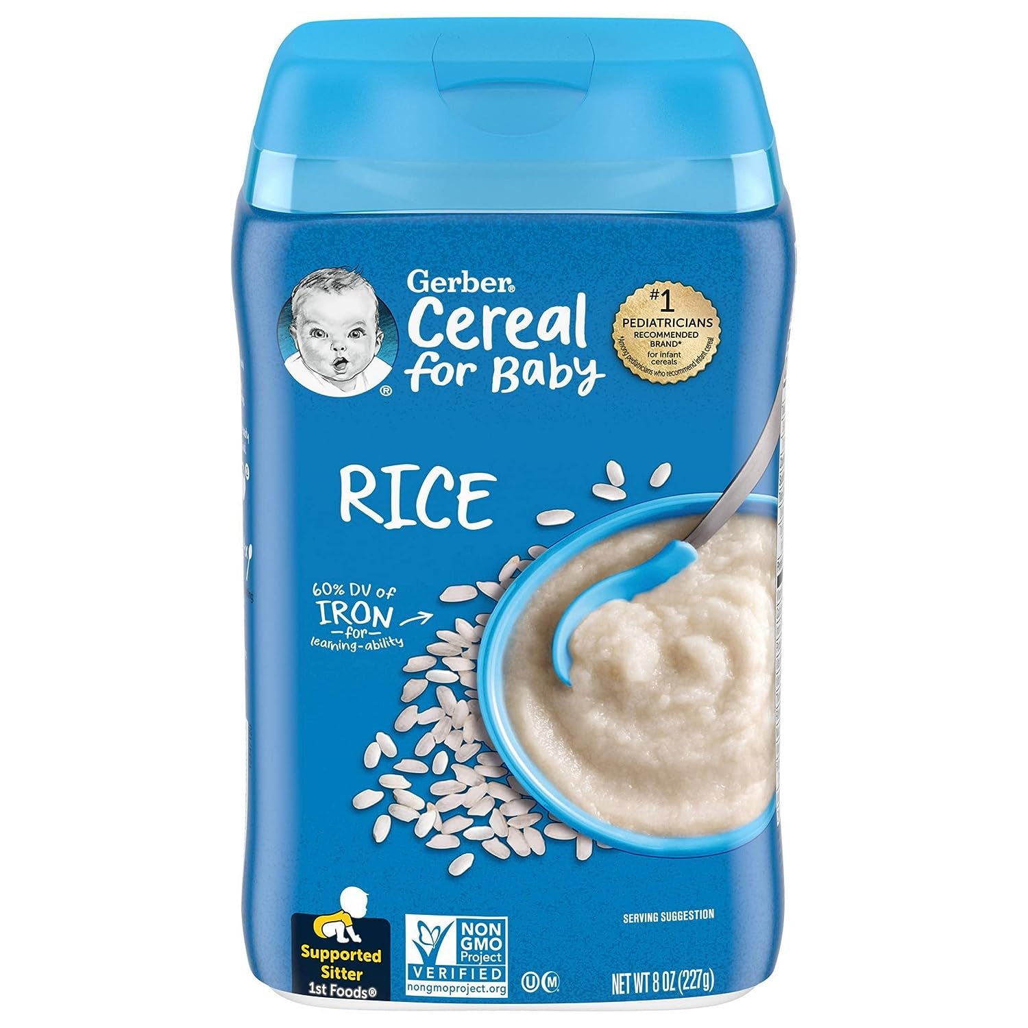 Bột ăn dặm Gerber Rice Cereal Gạo cho bé từ 4 tháng tuổi trở lên USA