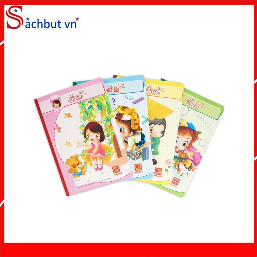 [ XẢ KHO 3 NGÀY ] Sachbutvn Vở 4 Ôly Hồng Hà 80 Trang School Ami - Mã Số 0515. Giấy viết không cợn, không nhòe, không thấm mực sang trang sau, tốt cho người sử dụng đặc biệt là trẻ nhỏ.