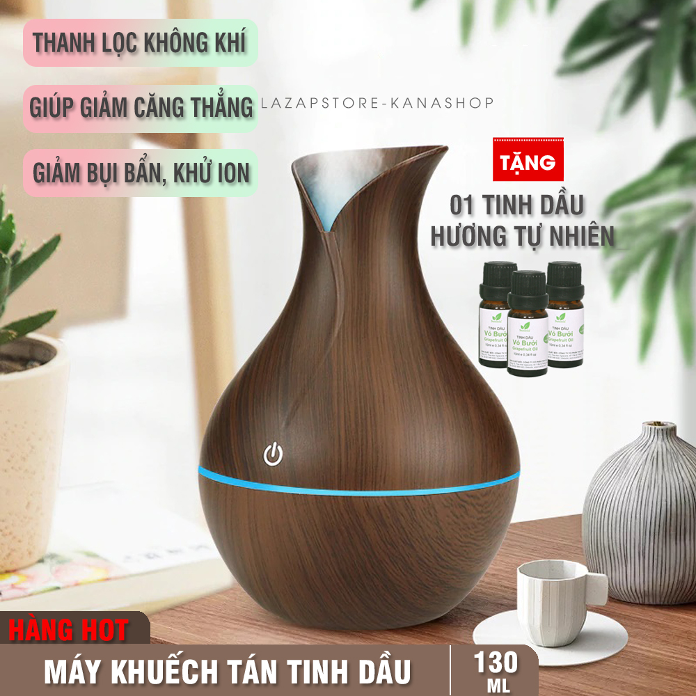 Máy Khuếch Tán Tinh Dầu, Máy Phun Sương, Máy Xông Tinh Dầu, Máy Phun Tinh Dầu, Máy Phun Hơi Nước - Được Thiết Kế Như Bình Hoa Với Màu Sắc Vô Cùng Đẹp Mắt Và Tinh Tế, Có Khả Năng Phun Sương Hiệu Quả Trong Không Gian Rộng Như Phòng Khách