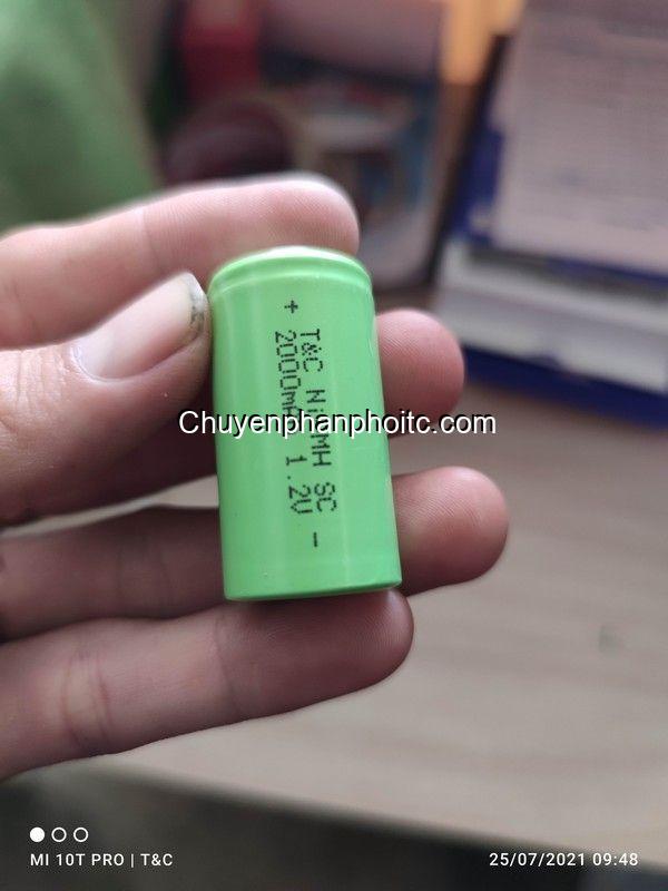 Pin máy khoan ni-mh sc 2000mah 15c t&c sctc215