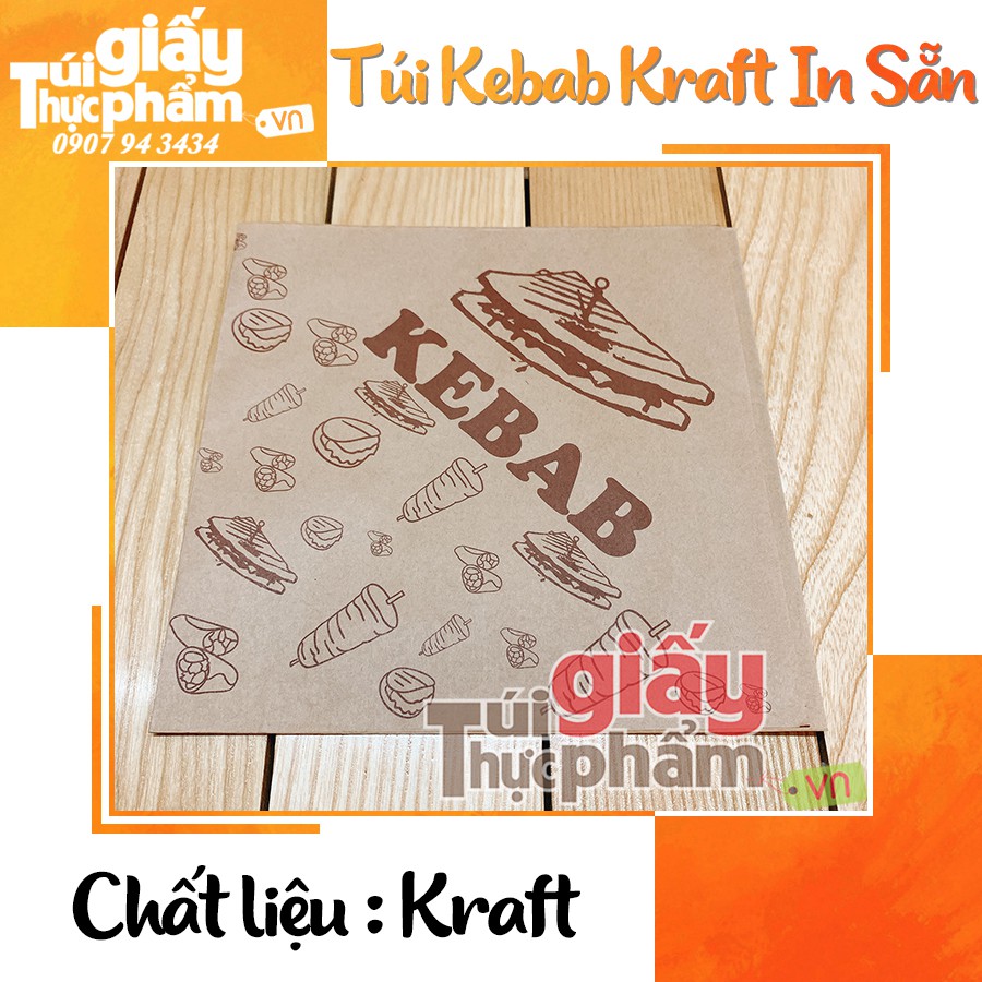 1000 túi giấy kebab