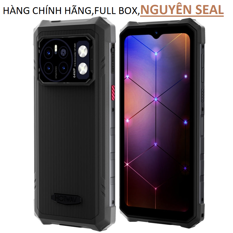 Điện thoại chắc chắn HOTWAV CYBER 13 Pro (pin 10800mAh,Ram 20Gb,rom 256GB, Octa Core,màn hình 6.6 inch, Android 13)