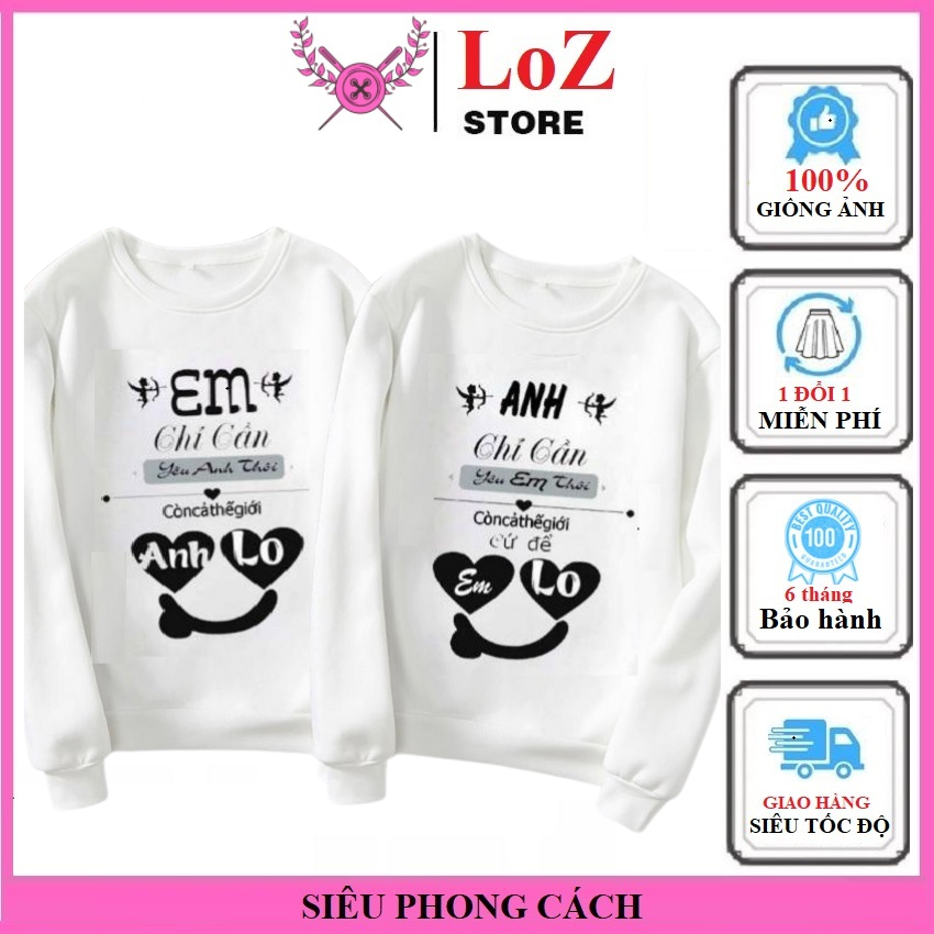 [ SIÊU PHONG CÁCH ] Áo Hoodie cặp đẹp form rộng Có Nón Dài Tay DD03.LOZITAR .{ HÀNG ĐẸP } Vải nỉ bông da cá mềm mại có lớp lông dày dặn dễ phối đồ mặc đôi ý nghĩa   áo đôi nam nữ, áo cặp nam nữ