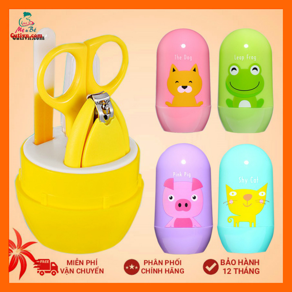 Dụng cụ vệ sinh 4 chi tiết cho bé siêu cute