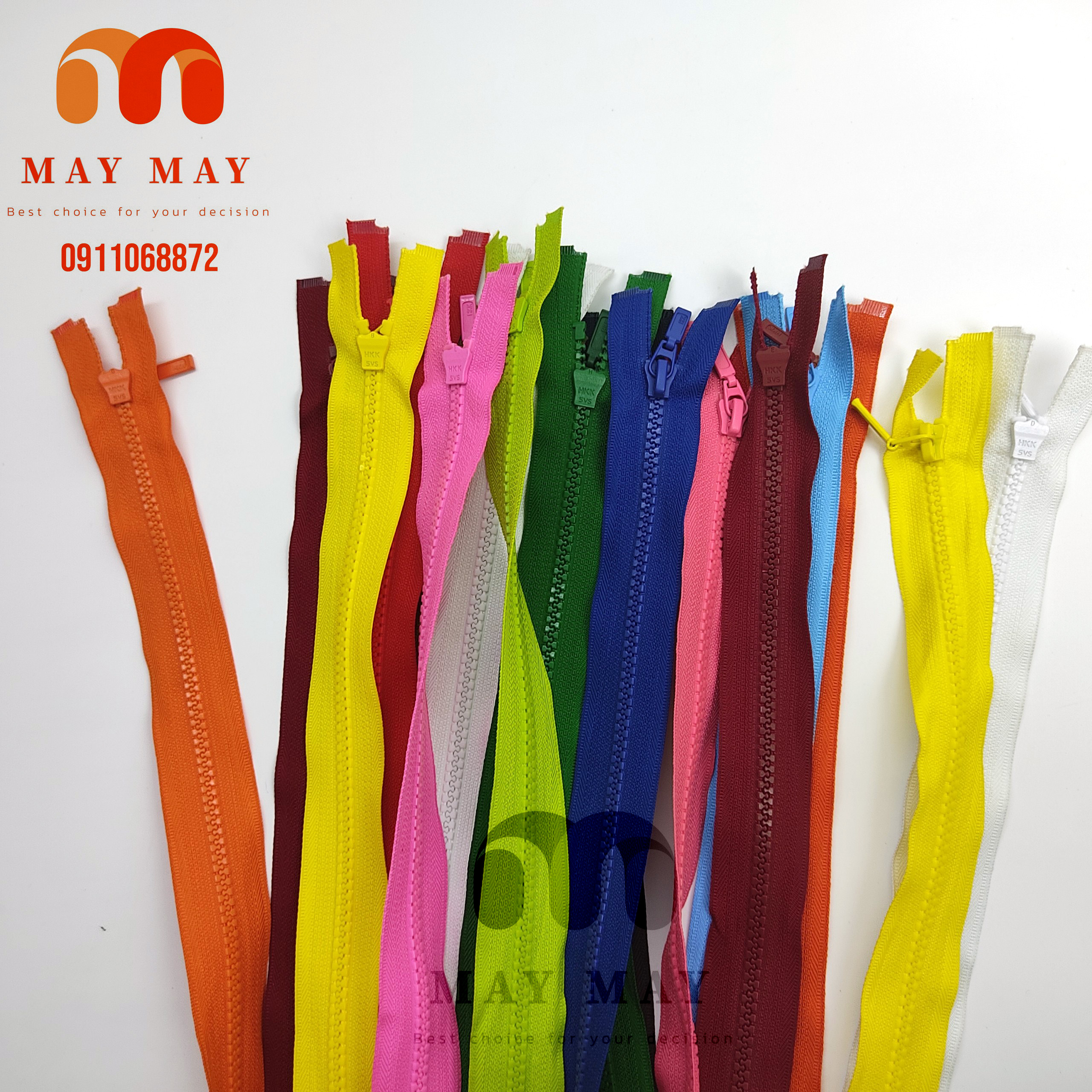 Dây kéo áo khoác răng phao dài 70cm giá 1 sợi