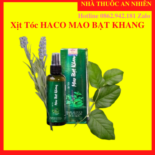 Combo 2 hộp tinh dầu haco: xịt tóc mao bạt khang - an001