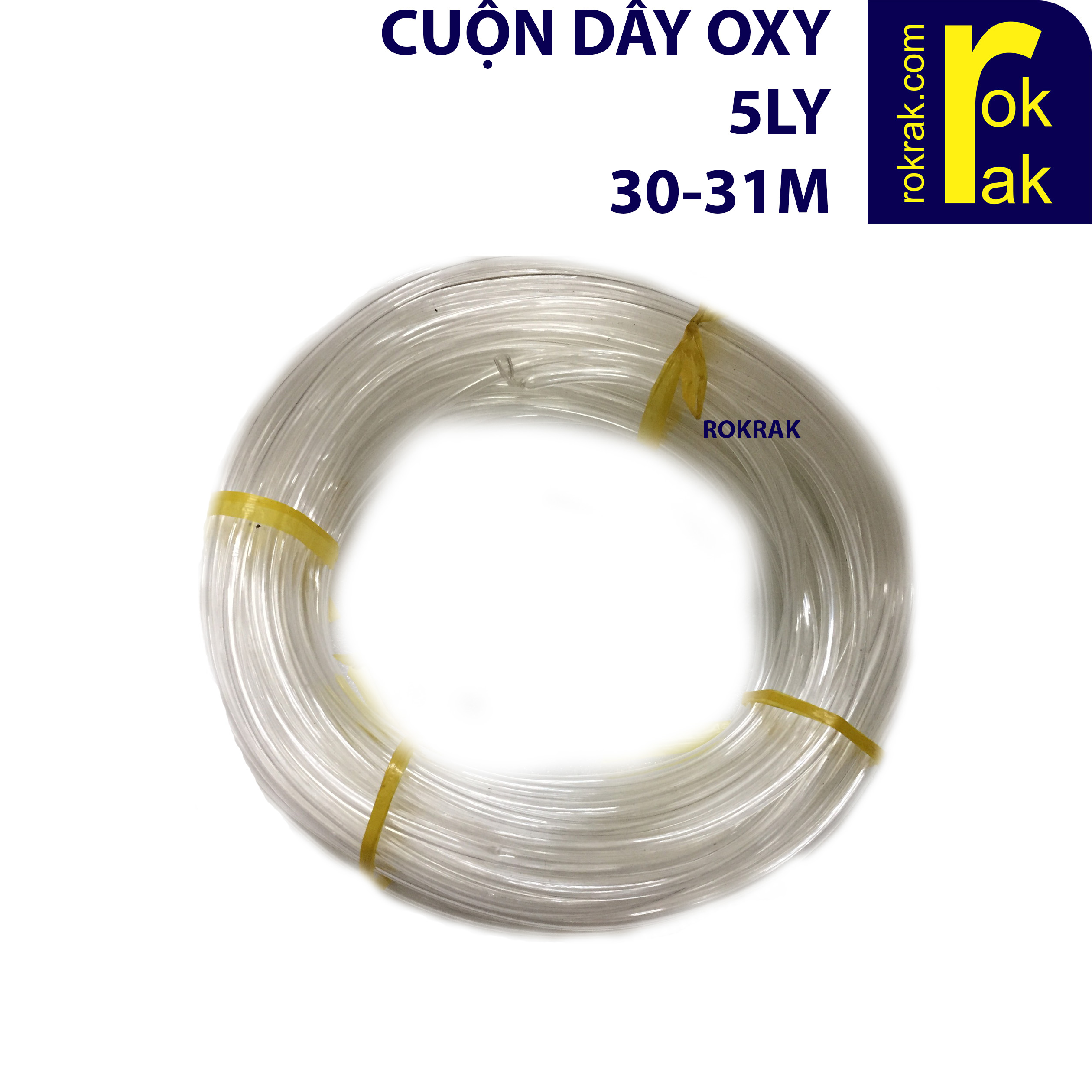 Dây oxy 5ly cuộn 31-33m 5ly dùng cho bộ sục khí hồ cá