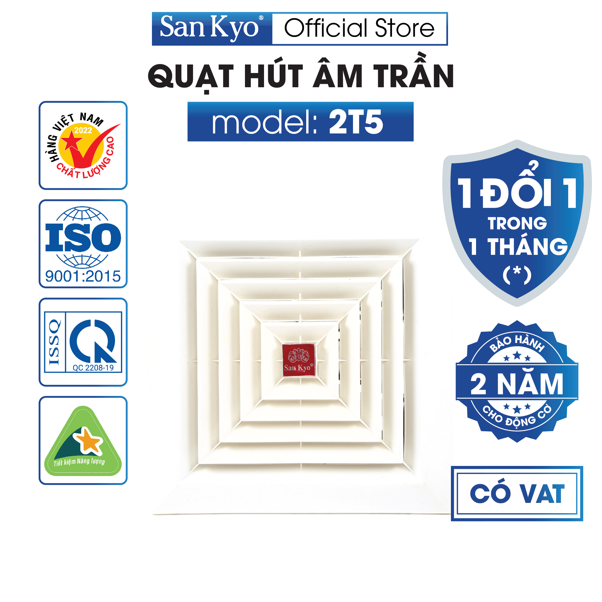 Quạt Hút Âm Trần Sankyo - Động Cơ Motor Dây Đồng - Cỡ Nhỏ/Vừa/Lớn