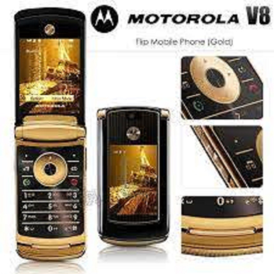Điện thoại motorola v8 nắp gập có sạc + pin, bảo hành 12 tháng máy đẹp 99%