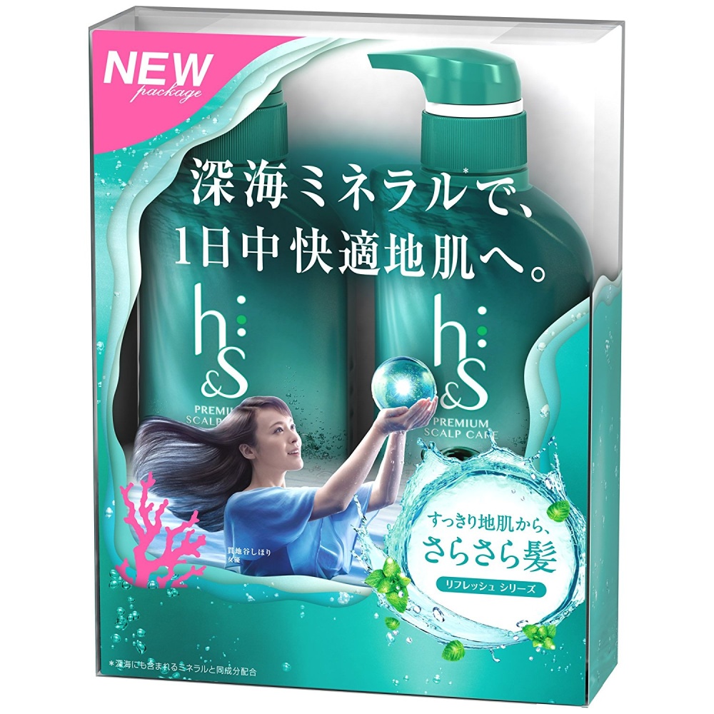 [HCM]Bộ Dầu Gội H&S 370ml Màu Xanh Lá Nhật Bản