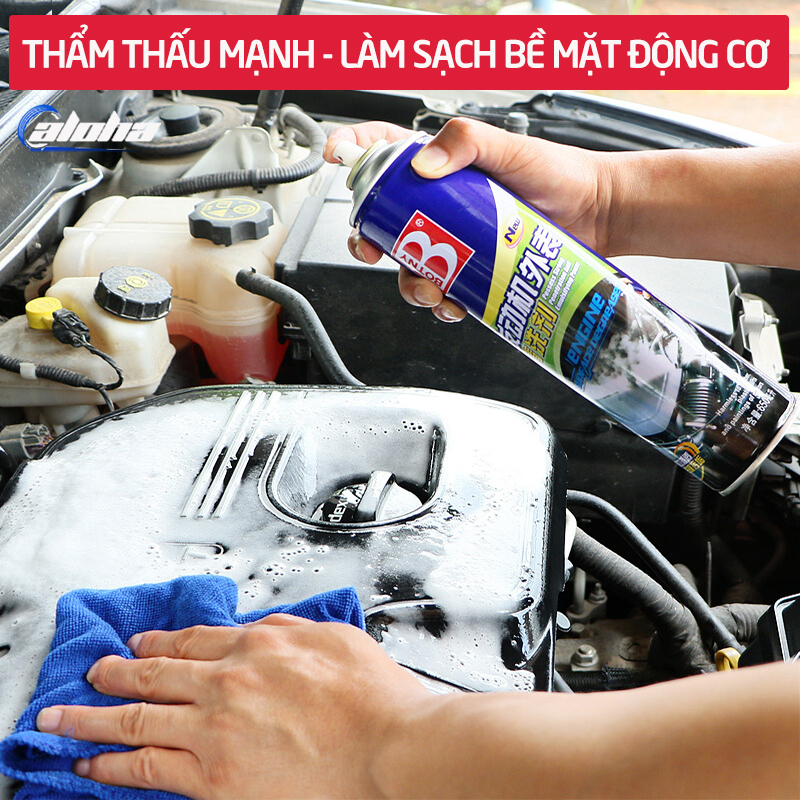 [HCM]Dung dịch làm sạch bề mặt BOTNY Engine surface Degreaser 650m dạng bọt tẩy rửa vệ sinh dầu mỡ dầu thải bụi than làm bóng bảo dưỡng động cơ xe ô tô xe hơi xe máy xe Honda-B-1110