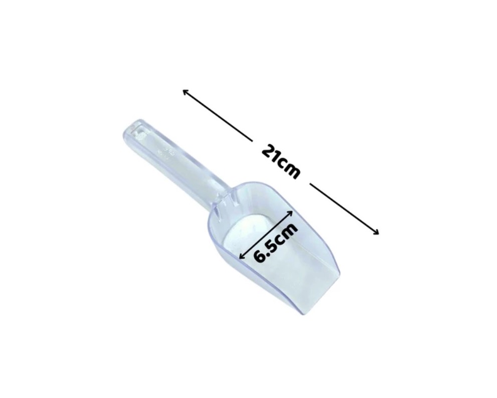 Dụng cụ / muỗng xúc đá NHỰA cứng trong cao cấp, dày dặn, bền đẹp nhiều kích thước