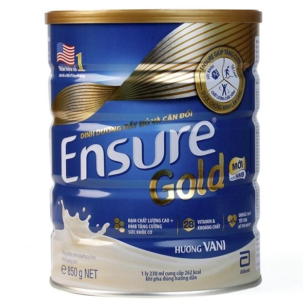 Sữa Ensure Gold Hương Vani 850G (Date: 06/2024)