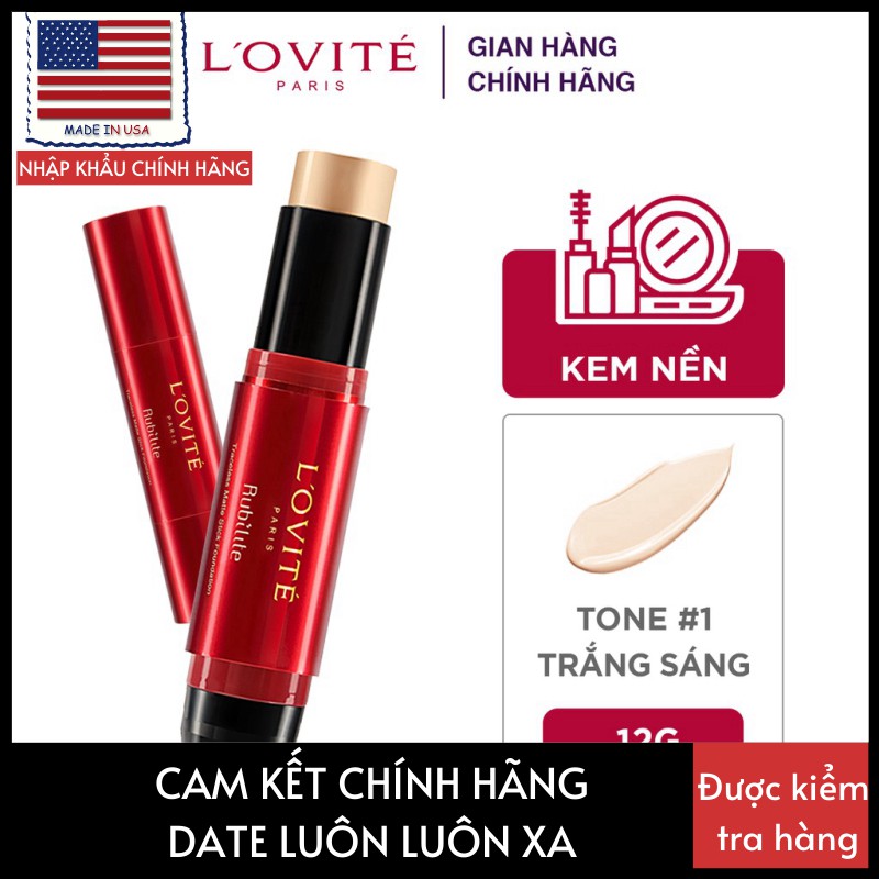Kem nền dạng thỏi Rubilite Lovite 12g