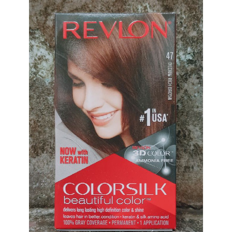 [HCM]Thuốc Nhuộm Tóc Revlon Colorsilk 47- Nâu Chocolate vừa