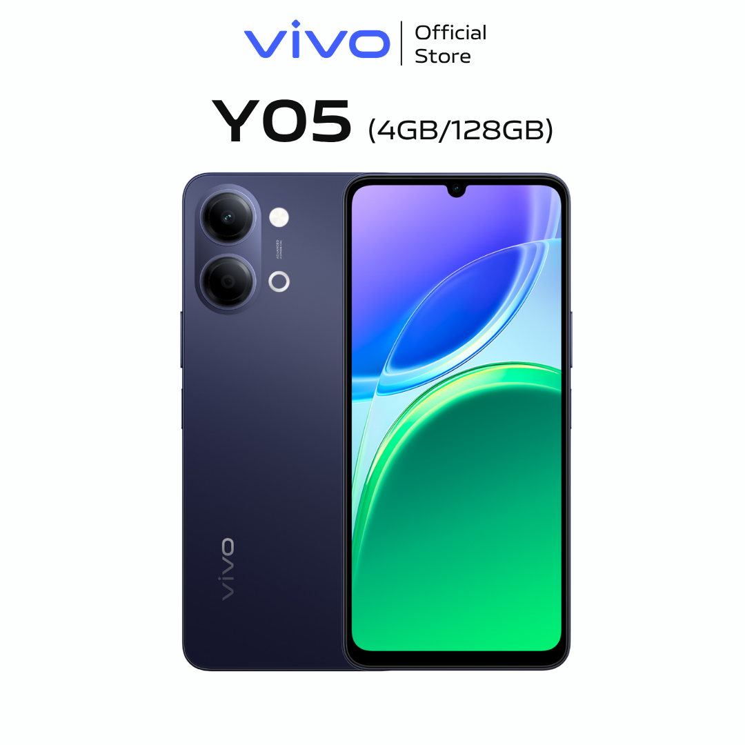 [Mới] Điện thoại vivo Y05 (4GB+128GB) - Chính hãng - Bảo hành 12 tháng - 1 Đổi 1 tháng đầu tiên