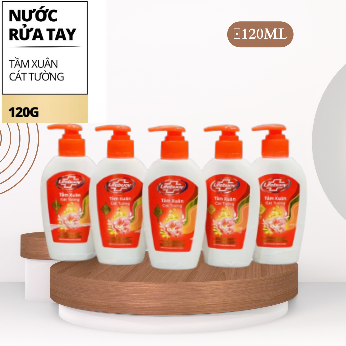 Combo nước rửa tay lifebuoy 120ml mẫu mới tết đén rồi ạ