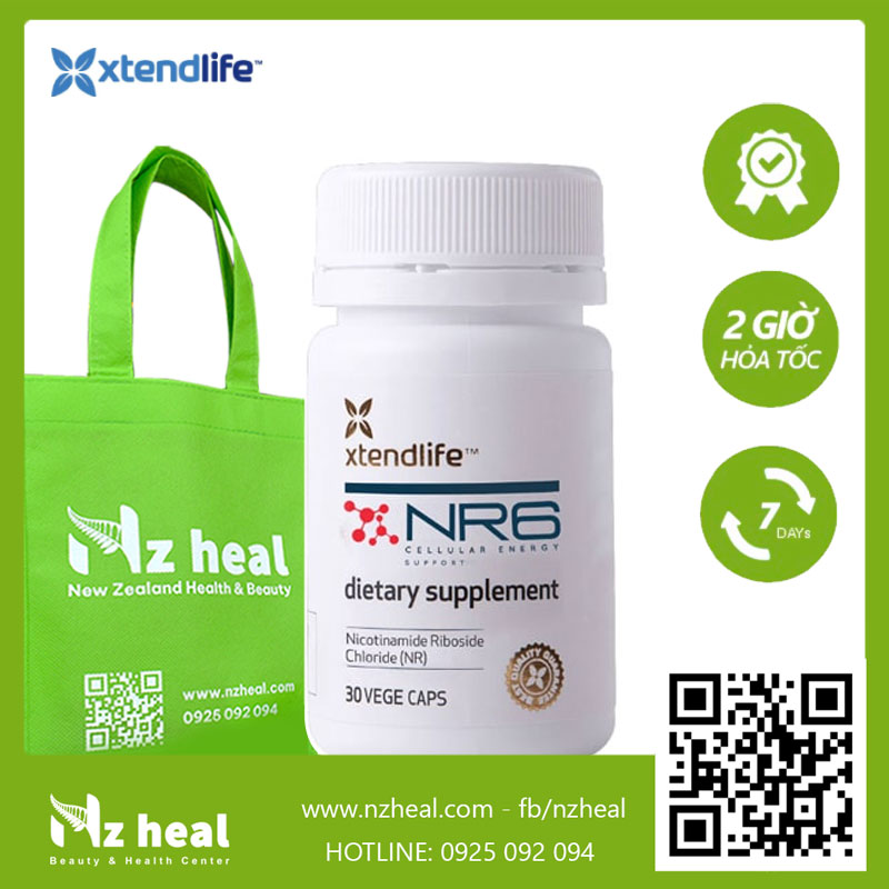 Hoả tốc Xtend-Life NR6 tăng sinh NAD tự nhiên, chống lão hóa và tăng cường
