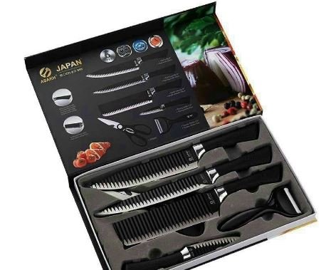 Bộ Dao Nhật Bản 6 Món Chống Dính Cao Cấp