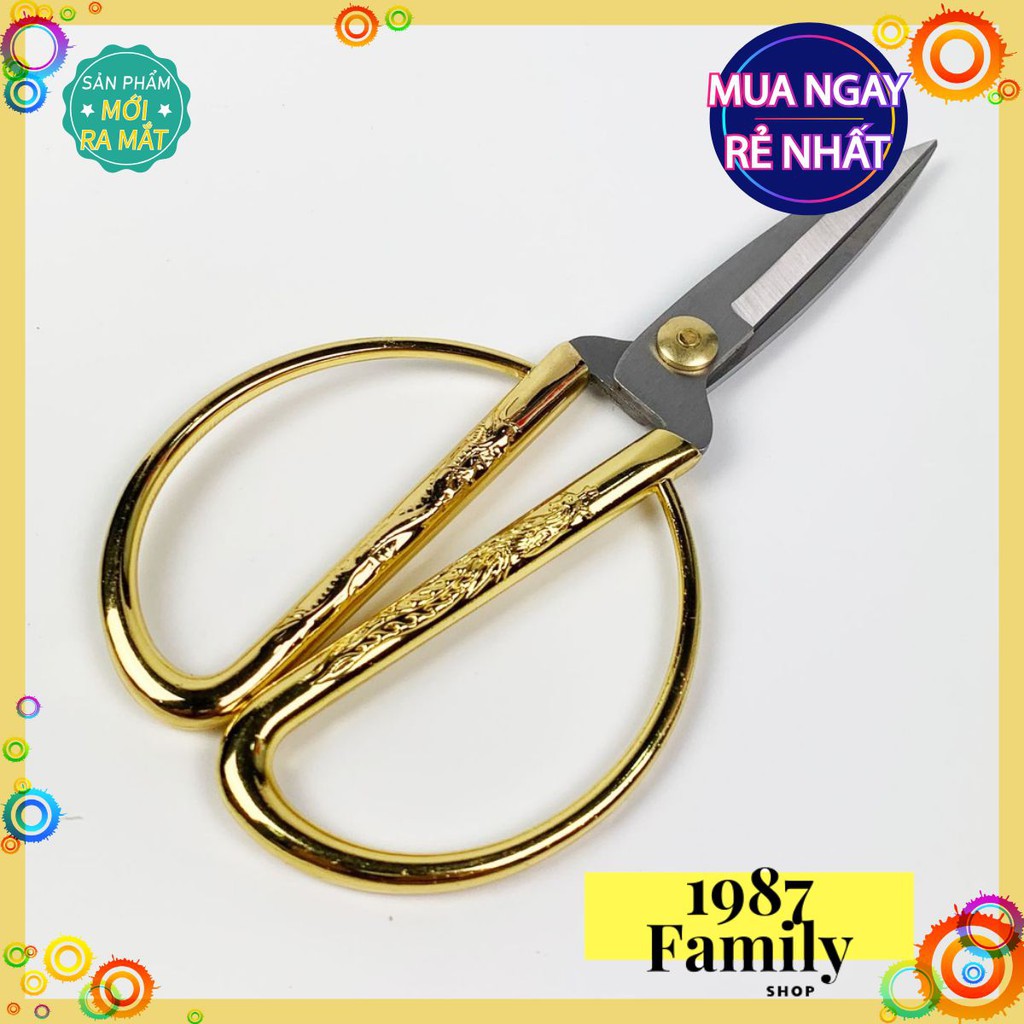 Kéo Cắt Thịt Gà -Kéo Vàng Hình Rồng⭐Rất Sắc, Cắt Tốt⭐Gia Dụng Tiện Lợi Và Thông Minh⭐Dụng Cụ Nhà Bếp Cần Phải Có⭐GD089