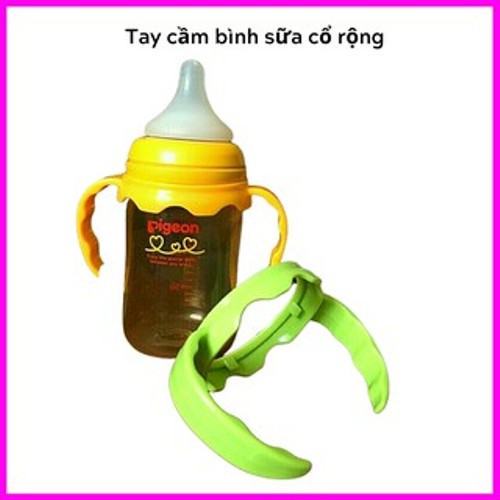 Tay cầm bình sữa cổ rộng Pigeon - phụ kiện cho bình sữa 160ml và 240ml (Lansinoh) PKK HOT