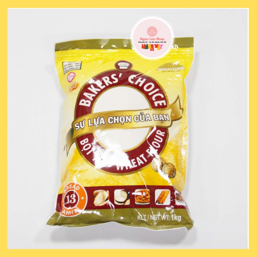 Bột mì Baker's Choice / số 13 với protein 14%.giúp làm bánh mì,dai ngon ,mềm min.ngay cả lần đầu lam cũng thành công.