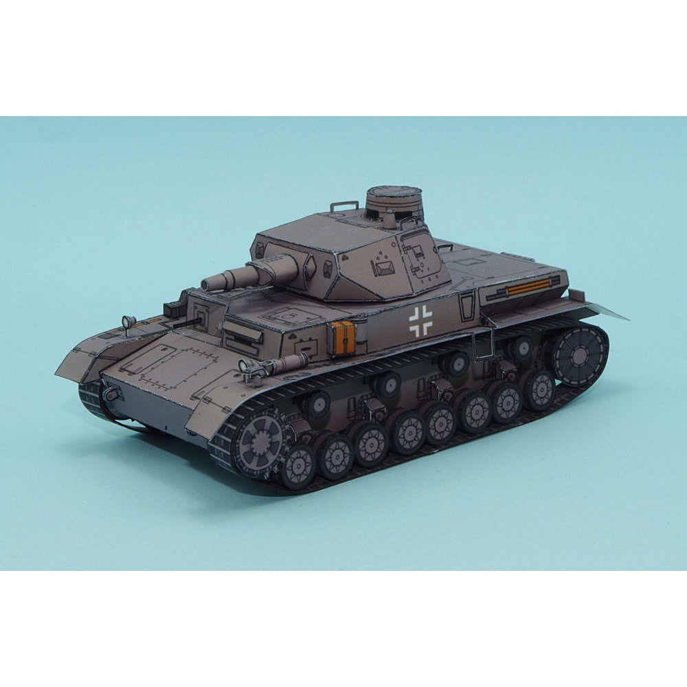 Mô hình giấy 3d xe tank pz.kpfw. iv ausf. d tỉ lệ 1/72