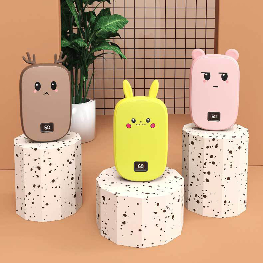 Máy sưởi ấm tay mini kiêm sạc dự phòng 10000 mAh, quạt sưởi ấm mini mùa đông đa chức năng nhỏ gọn bỏ túi - SJV