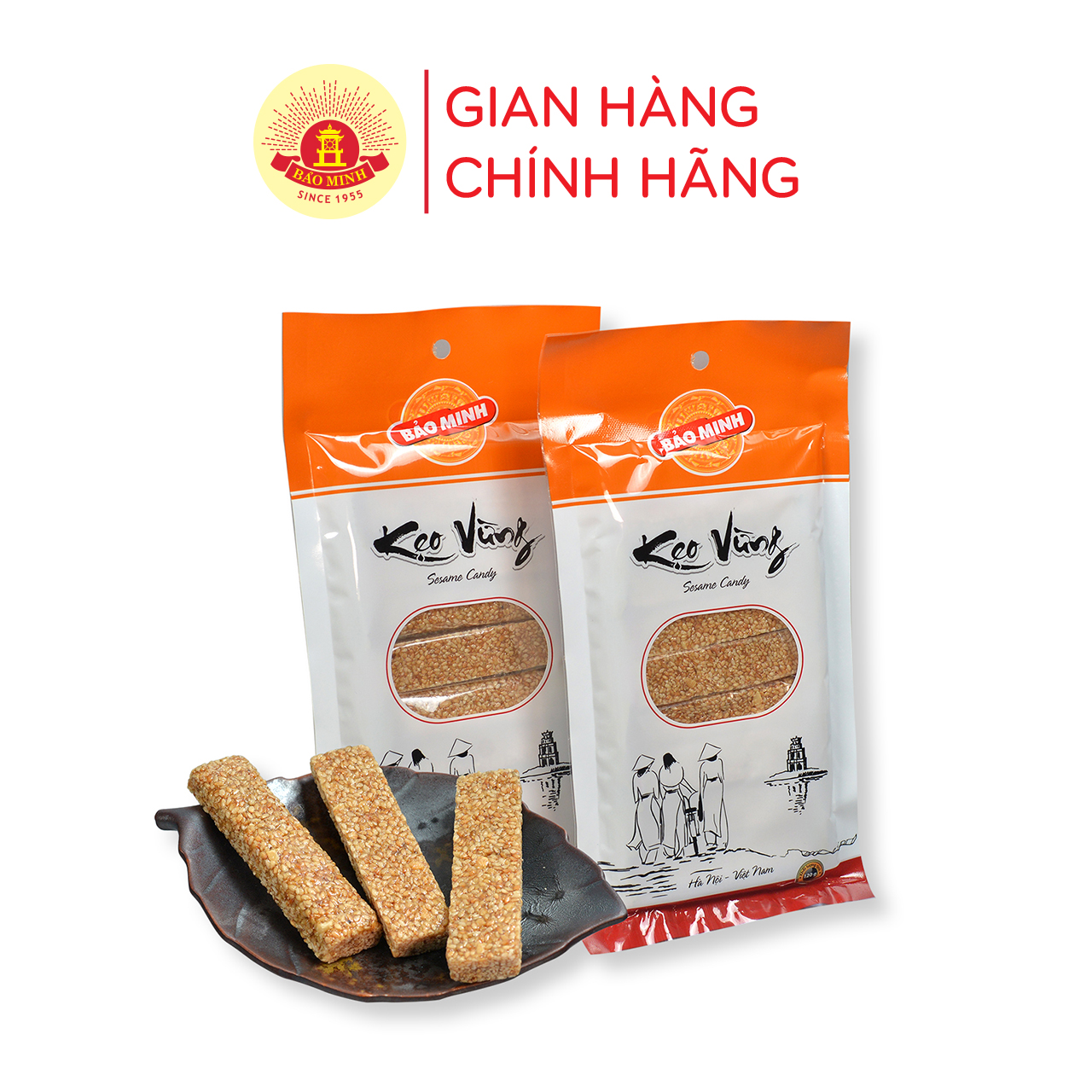 Kẹo vừng thanh Bảo Minh 120g